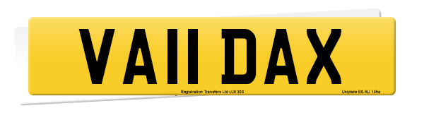 Registration number VA11 DAX